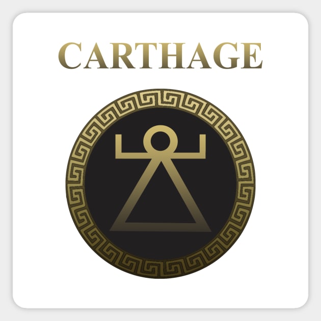 Ancient Carthage Symbol of Tanit Sticker by AgemaApparel